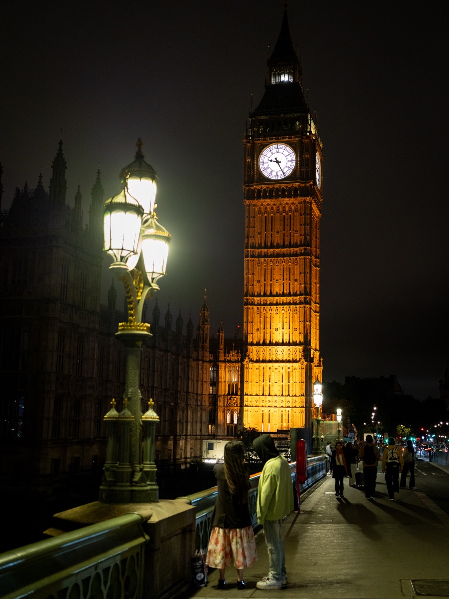 London in the evening. September 2025.